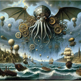 Steampunk Cthulhu. Ai Painting