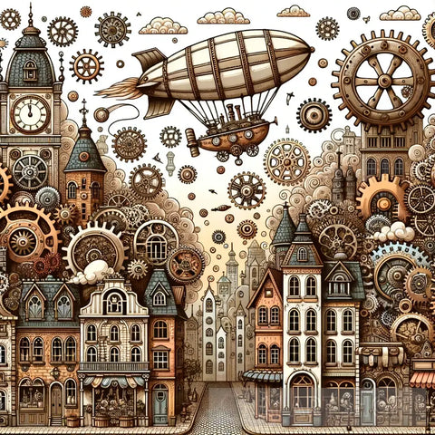 Steampunk Dreams Architecture Ai Art