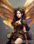 Steampunk Fairy V1 Portrait Ai Art