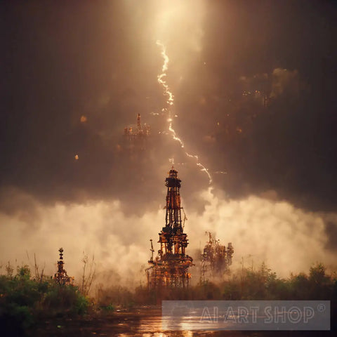 Steampunk Lighthouse Ai Artwork