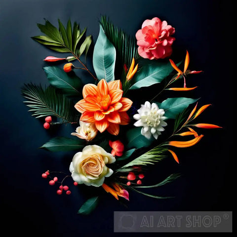 Still Life: Vibrant Bouquet Ai Painting