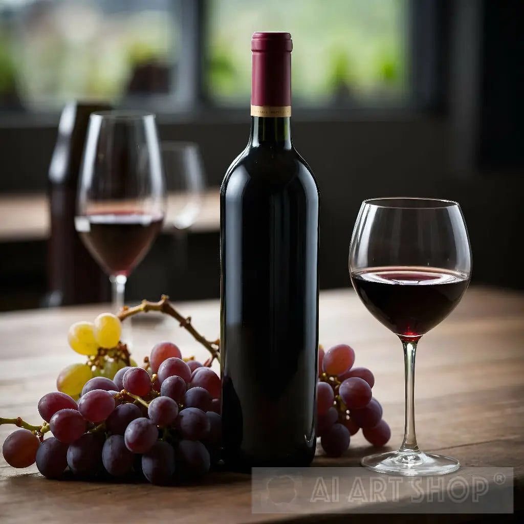 Still Life with Wine and Grapes