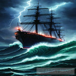 Stormy Sea Surrealism Ai Art
