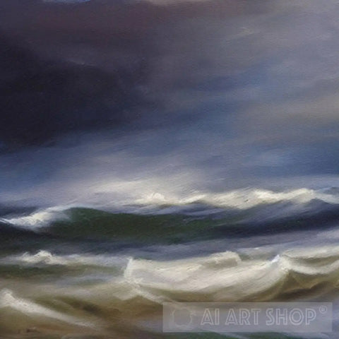 Stormy Seas Abstract Ai Art