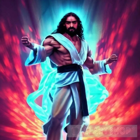 Street Fighter Jesus 1 Ai Artwork