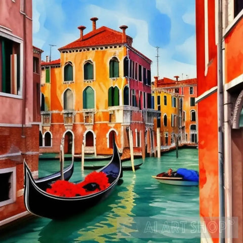 Streets Of Venice Architecture Ai Art