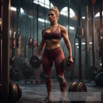 Strong Woman In Gym Ai Artwork