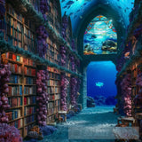 Submerged Library: A Breathtaking Underwater Haven Of Knowledge Ai Artwork