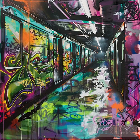 Subway Graffiti Murals - Urban Expression Street Ai Art
