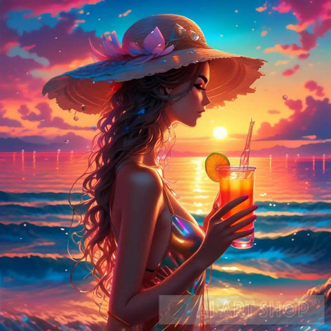 Sun Kissed Ai Artwork