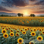 Sunflower Field Nature Ai Art