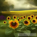 Sunflower Fields Ai Artwork