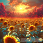 Sunflower Fields Ai Artwork
