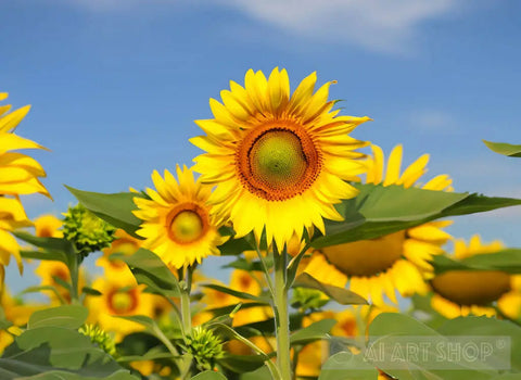 Sunflower Nature Ai Art