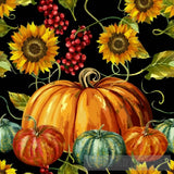 Sunflowers And Pumpkin And Branch Ai Artwork