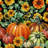 Sunflowers And Pumpkin And Branch Ai Artwork