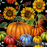 Sunflowers And Pumpkin And Branch Ai Artwork
