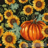 Sunflowers And Pumpkin And Branch Ai Artwork