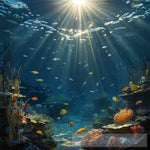 Sunlight Filters Through The Water Ai Artwork