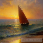 Sunset 006 Landscape Ai Art