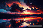 Sunset 04 Impressionism Ai Art