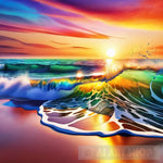 Sunset Beach And Its Beauty Landscape Ai Art