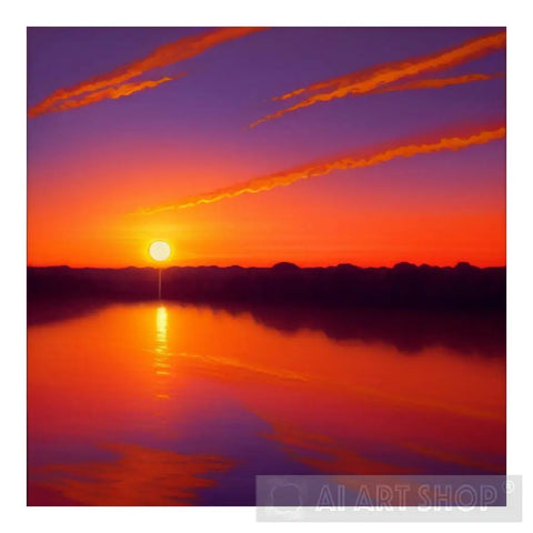 Sunset Nature Ai Art