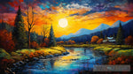 Sunset Serenade Impressionism Ai Art