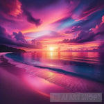 Sunset Serenity Nature Ai Art