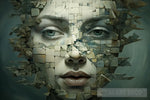 Surreal Woman In Mosaic Surrealism Ai Art