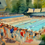 Swimming Competitions Modern Ai Art