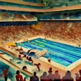 Swimming Competitions Modern Ai Art