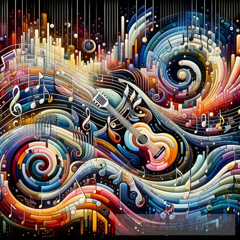 Symphony Of Colors Contemporary Ai Art