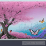 Symphony Of Nature: A Digital Canvas Fluttering Butterflies And Blossoming Flowers’ Animal Ai Art