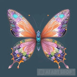 Symphony Of Nature: A Digital Canvas Fluttering Butterflies And Blossoming Flowers’ Animal Ai Art