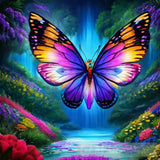 Symphony Of Nature: A Digital Canvas Fluttering Butterflies And Blossoming Flowers’ Animal Ai Art