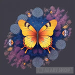 Symphony Of Nature: A Digital Canvas Fluttering Butterflies And Blossoming Flowers’ Animal Ai Art