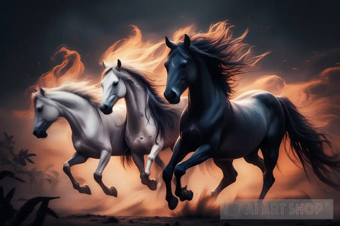 Taming Wild Horses Animal Ai Art