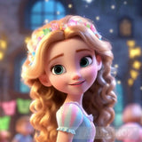 Tangled-Rapunzel Portrait Ai Art