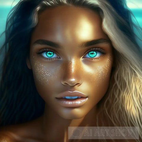 Tanned Skin Beauty Portrait Ai Art