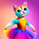 Cute cat ballerina copy