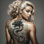 hyperrealism dragon tattoo