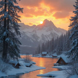 HiDream.org_serene-sunset-landscape-over-snowy-mountain-lake-with-wooden-huts-and-pine-trees.gif (1)