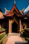 Thai Temple Mix Modern Art Architecture Ai