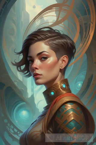 Thalassa Portrait Ai Art