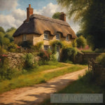 Thatched Country Cottage Ai Painting