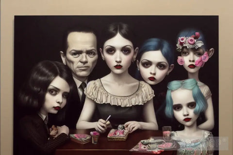 The Addams Family Portrait Ai Art