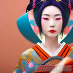 The Art Of Geisha Portrait Ai