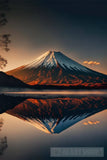 The Beautiful Mount Fuji Portrait 2 Landscape Ai Art