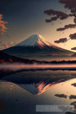 The Beautiful Mount Fuji Portrait 3 Landscape Ai Art